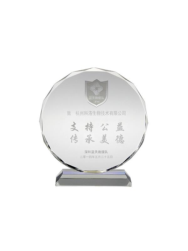 藍天救援隊公益證書(shū)
